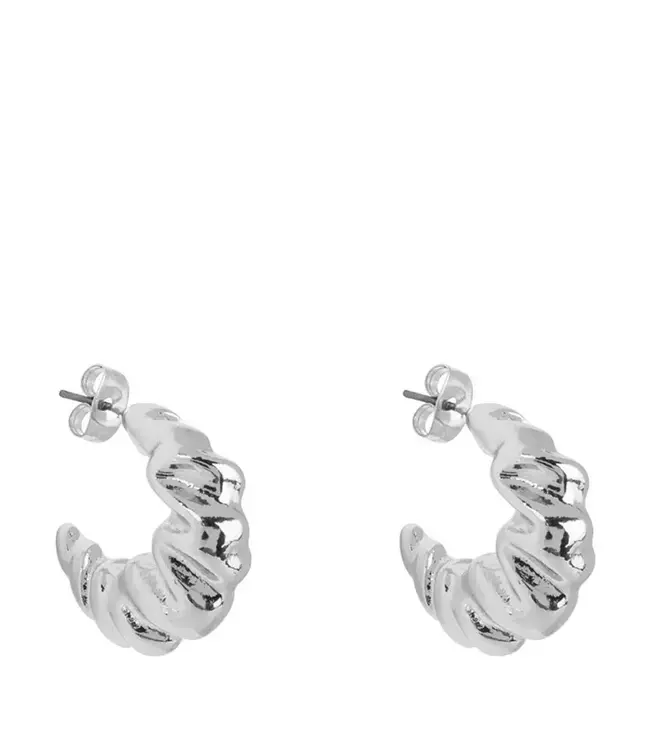 Club Manhattan Croissant stud - Silver