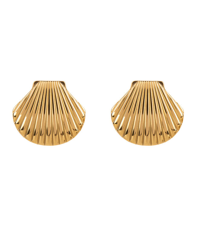 Sea shell stud - Gold