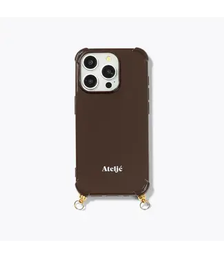 Atelje Dark Brown Iphone Case