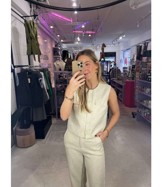 Amanda Gilet - Ecru
