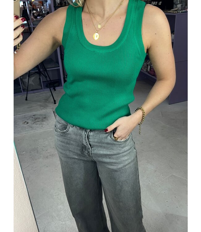 Keely Knitted Top - Green