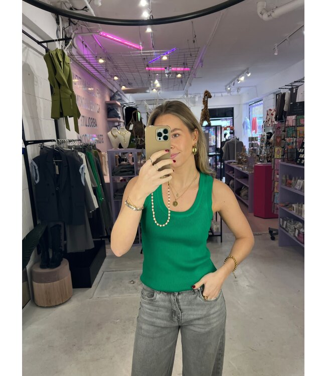 Keely Knitted Top - Green