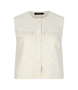 Ydence Amanda Gilet - Ecru