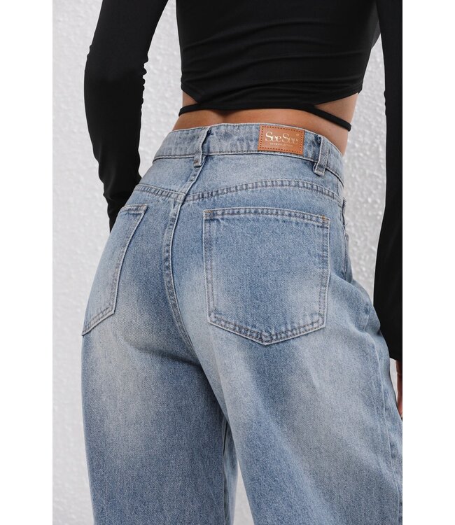 See Baggy Jeans - Blue