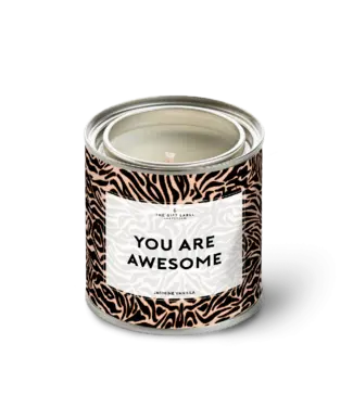 The Giftlabel Candle tin - You are awesome