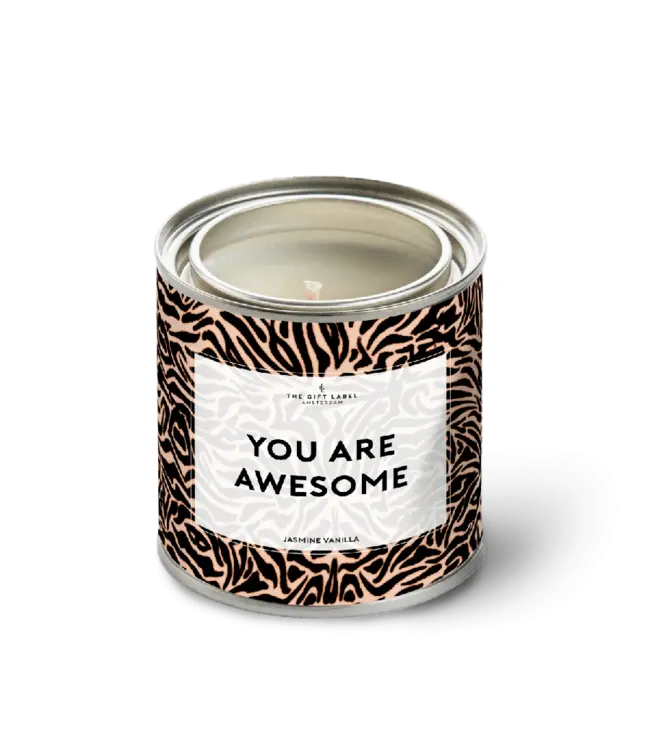 The Giftlabel Candle tin - You are awesome