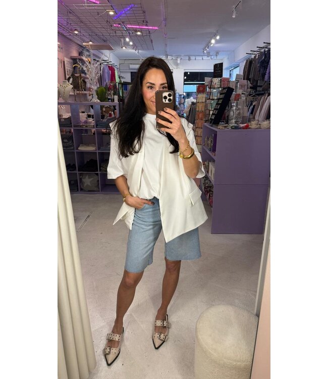 Billie Bermuda Jeans - Blue
