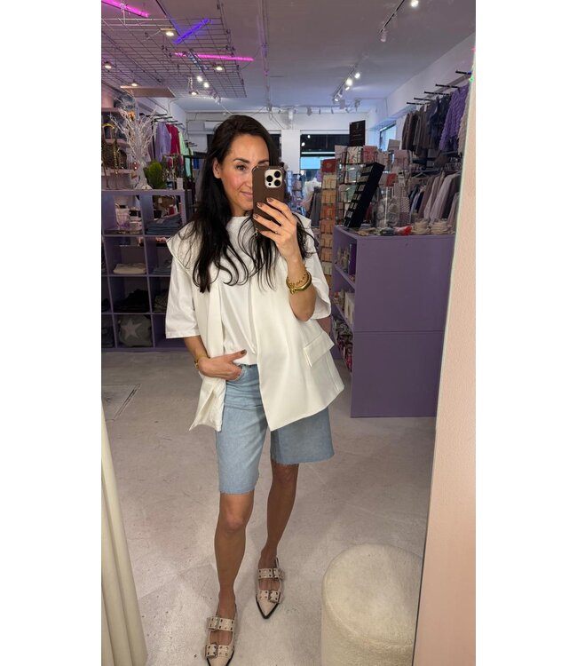 Billie Bermuda Jeans - Blue