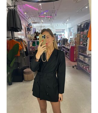 Halsey Blazer Dress - Black