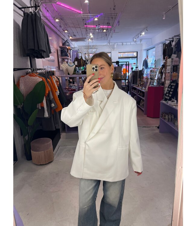 Camila Blazer - White