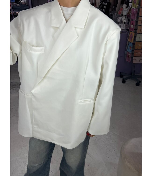 Camila Blazer - White