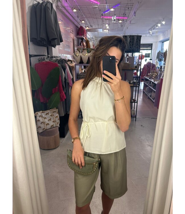 Yasmin Haltertop - Off White