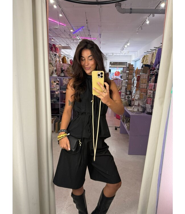 Yasmin Haltertop - Black