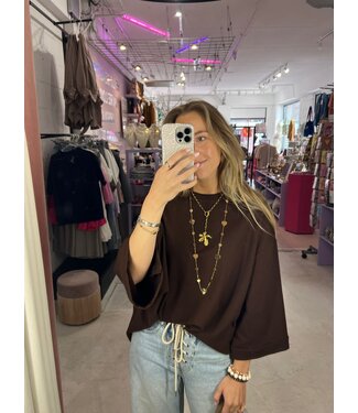 Mybel Oversized Shirt - Brown