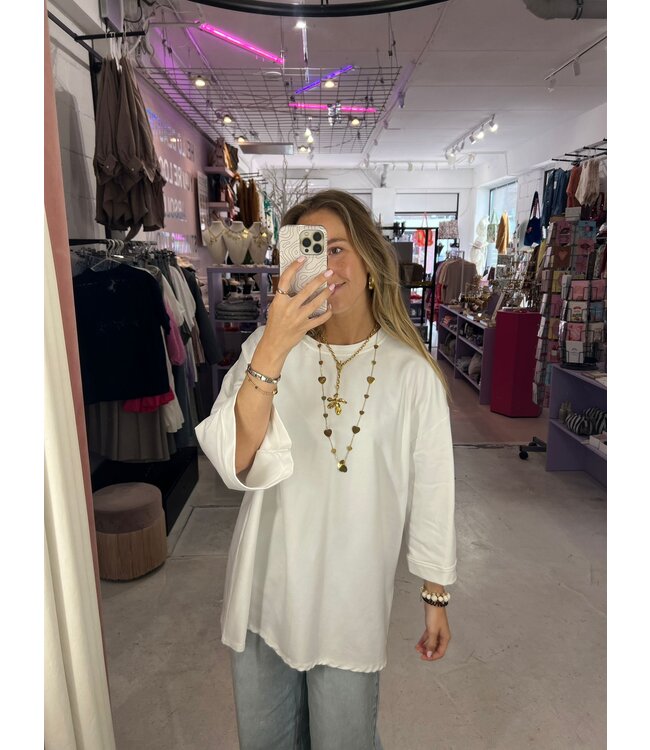 Mybel Oversized Shirt - White