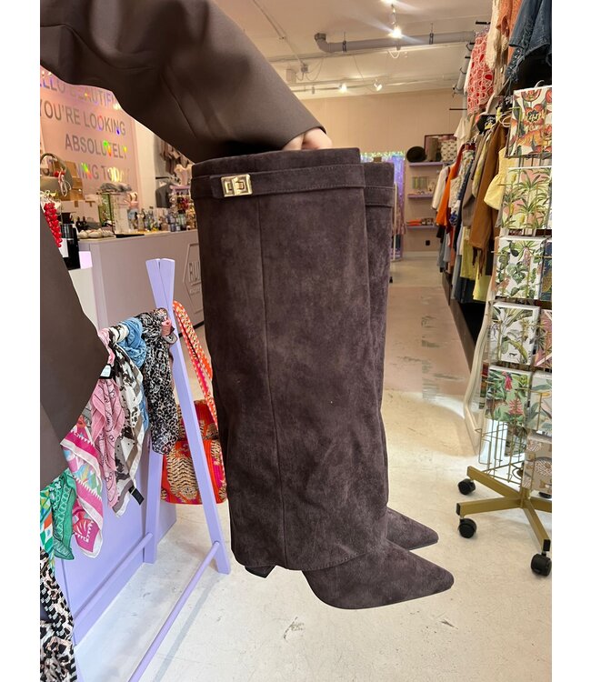 Celine boots met flap - Brown