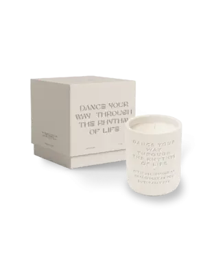 The Giftlabel Cemented Candle Big - STUDIO - Dance your way