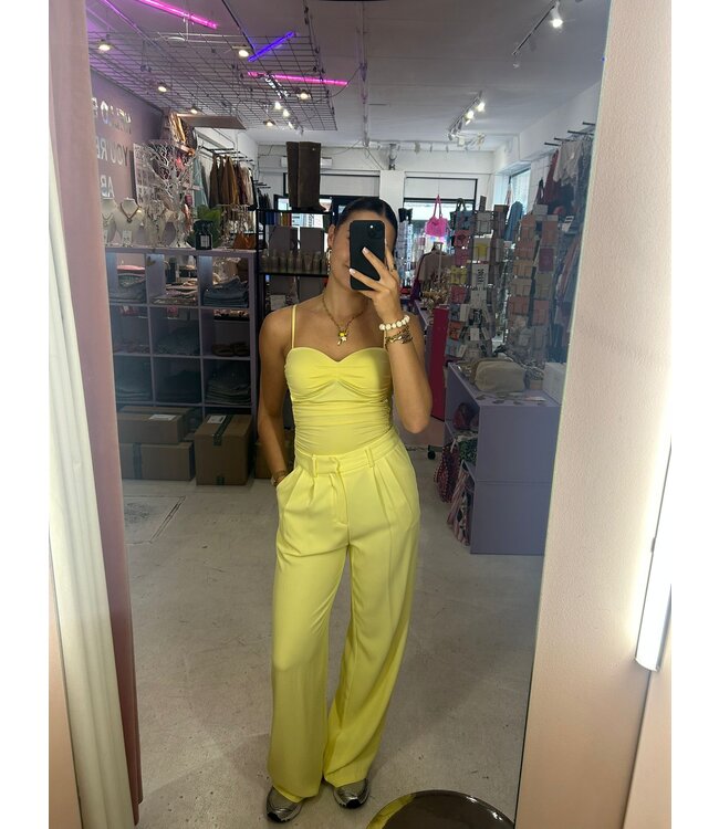 Sissy Wideleg Pants - Yellow