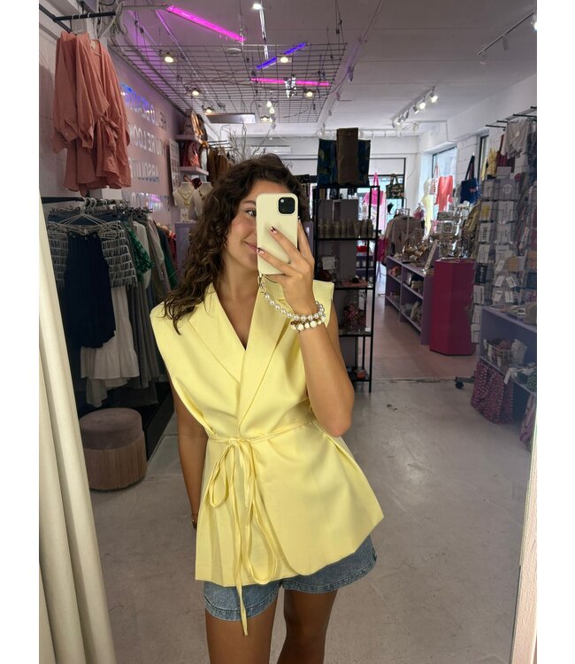 Mara Gilet - Soft Yellow