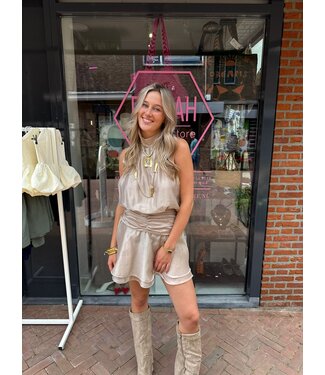 Silky Dress - Beige