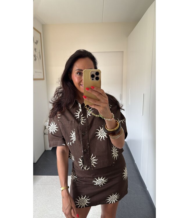 Sun Daze Skirt - Brown