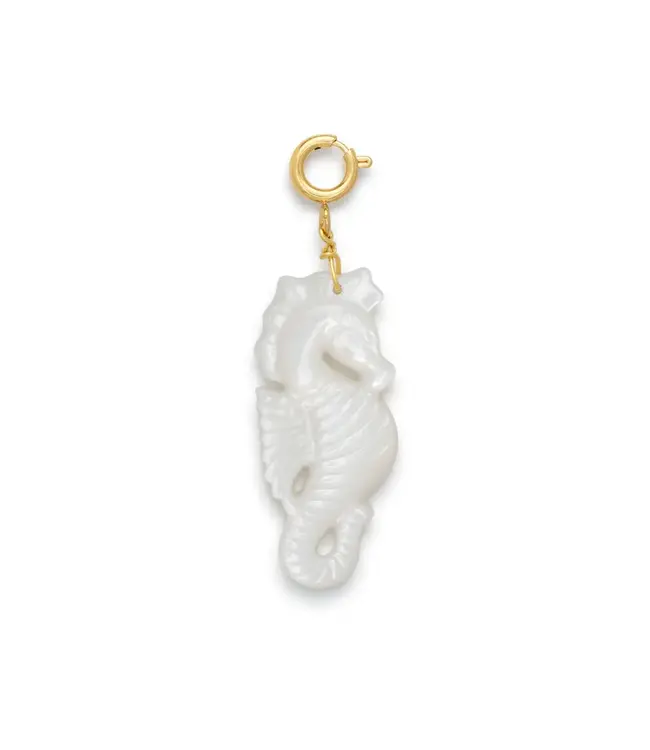Shell Seahorse Charm