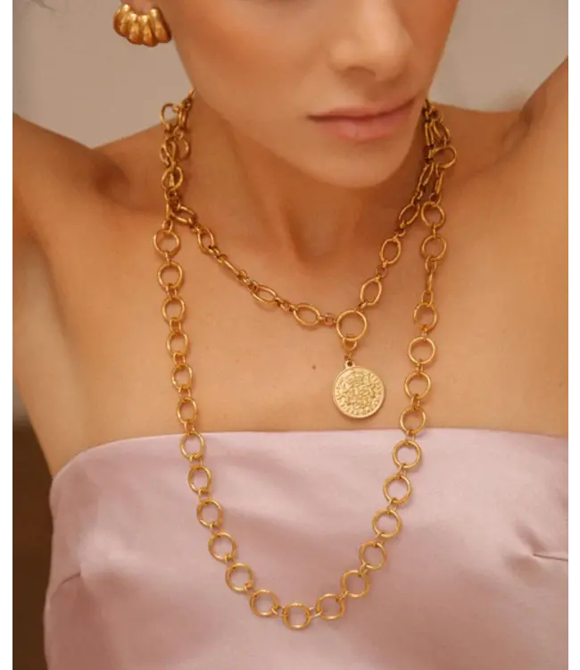 Baroque Coin Necklace