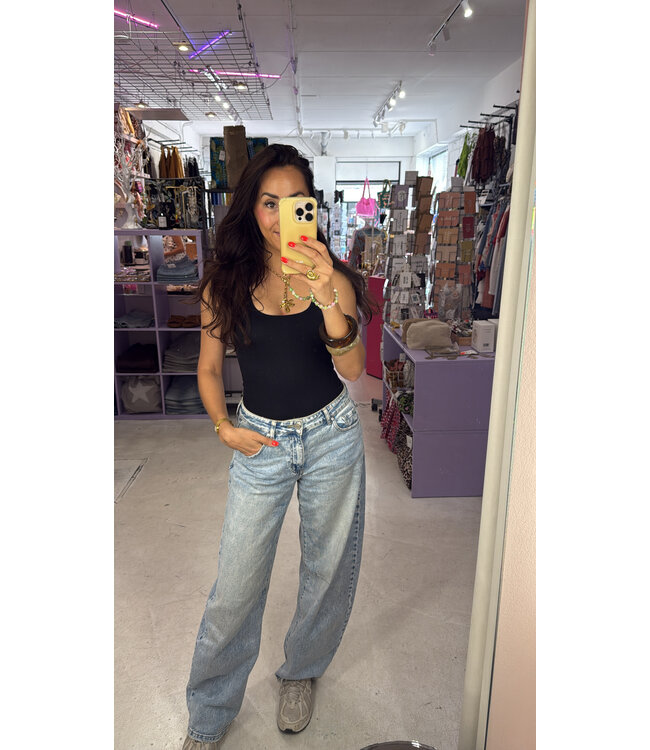 Susie Barrel Jeans - Light Blue