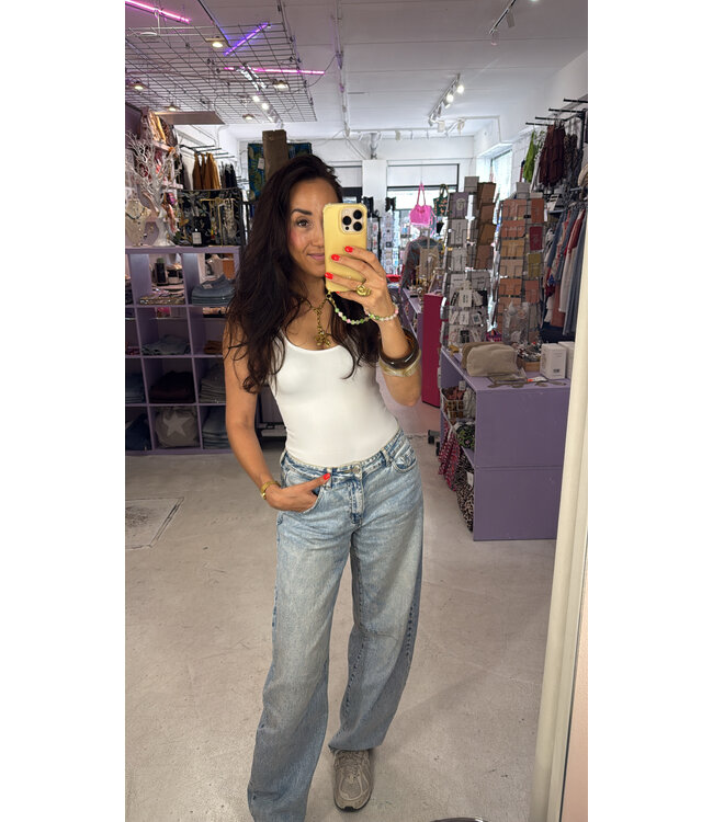 Susie Barrel Jeans - Light Blue