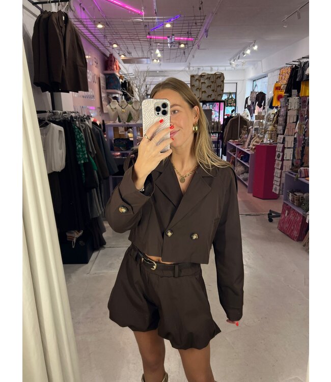 Charly Balloon Short - Brown