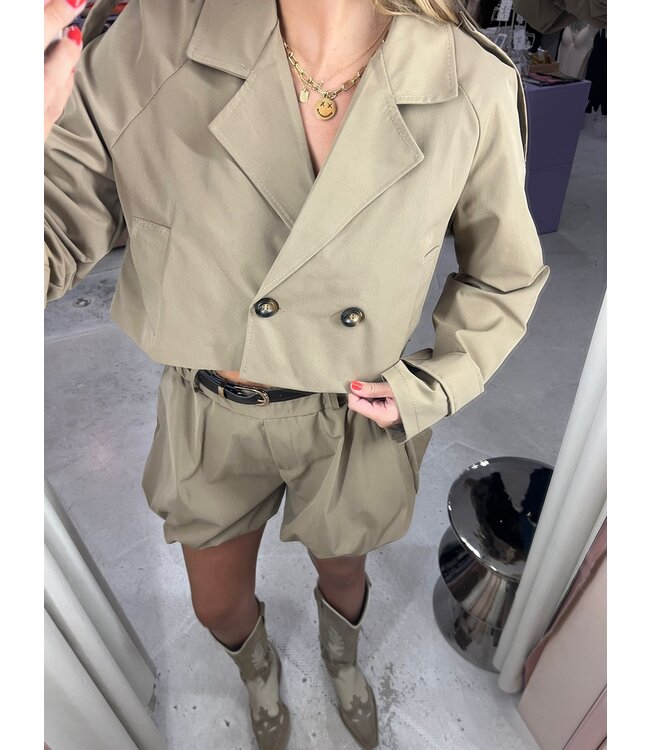 Charly Trenchcoat Jacket - Mocca Mouse