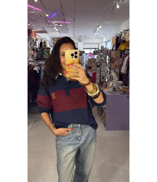 Mon Amour Polo - Red/Blue