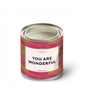The Giftlabel Candletin - You Are Wonderful