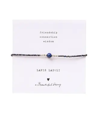 A BEAUTIFUL STORY Iris Card - Lapis Lazuli Bracelet