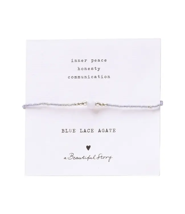 Iris Card - Blue Lace Agate