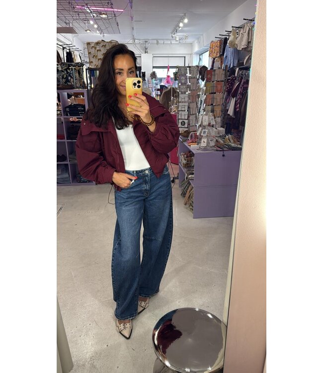 Susie Barrel Jeans - Medium Blue