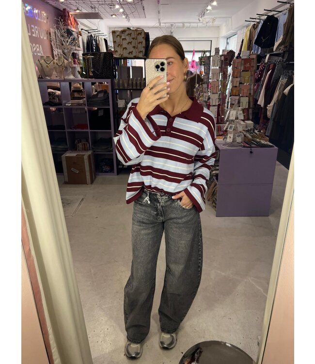 Susie Barrel Jeans - Acid Grey