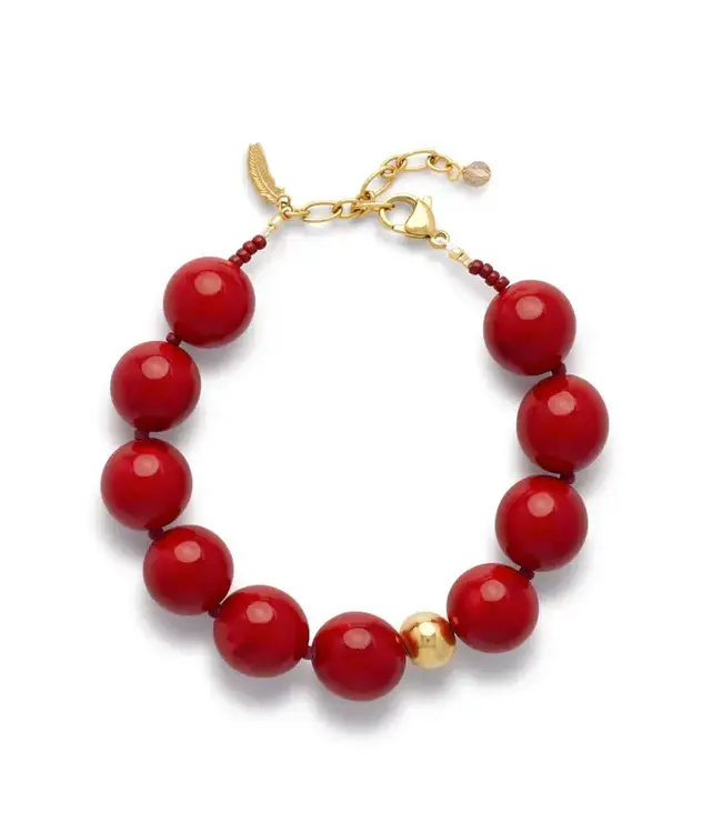 Red Bold Bracelet