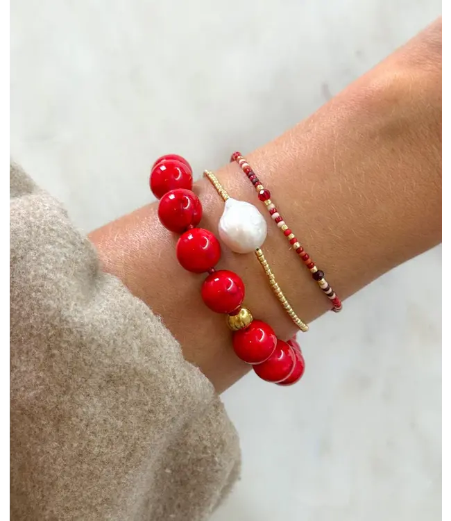 Red Bold Bracelet