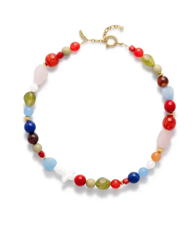 Le Veer Multi Parel Kruis Necklace