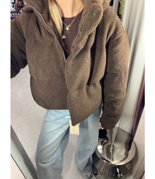 Rowan Teddy jacket - Brown