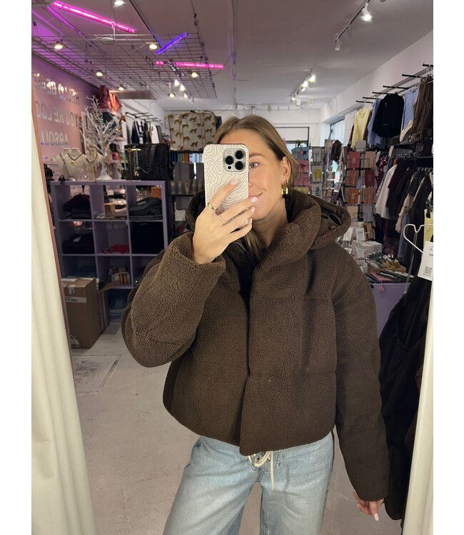 Rowan Teddy jacket - Brown