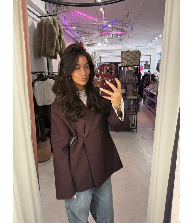 Linde Blazer - Burgundy