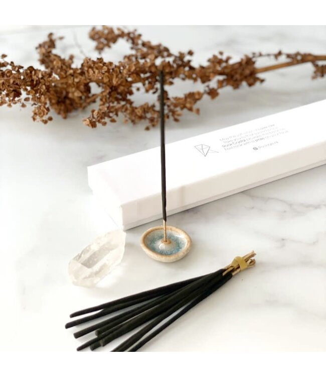 Wierook & Gemstone giftbox: Lavendel/Bergkristal