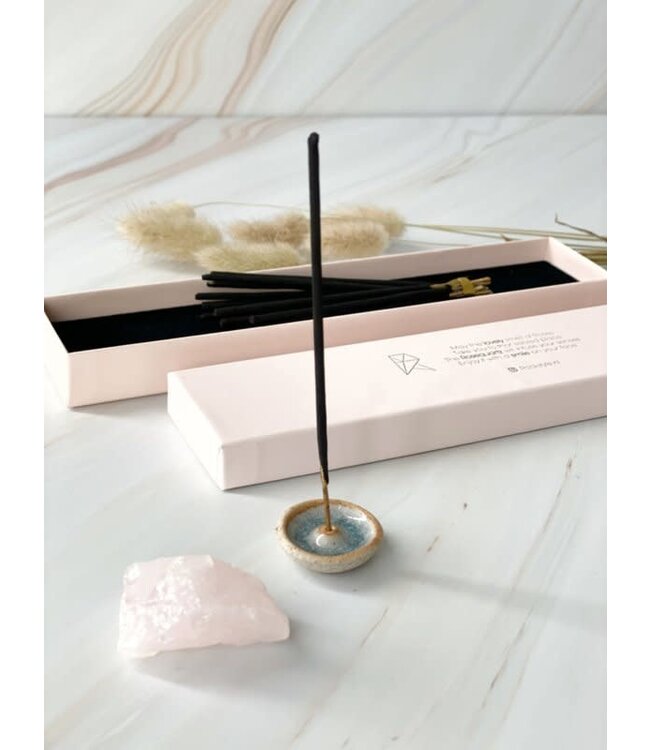 Wierook & Gemstone giftbox: Roos/Rozenkwarts