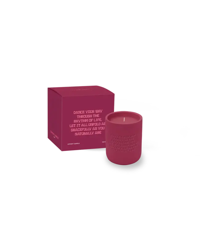 The Giftlabel Cemented Candle  - STUDIO - Dance Your Way