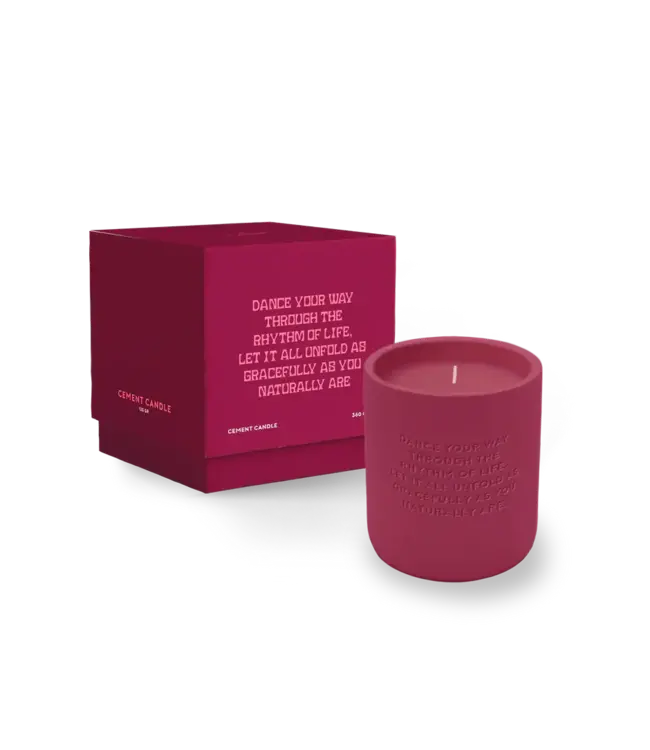 The Giftlabel Cemented Candle - STUDIO - Dance Your Way