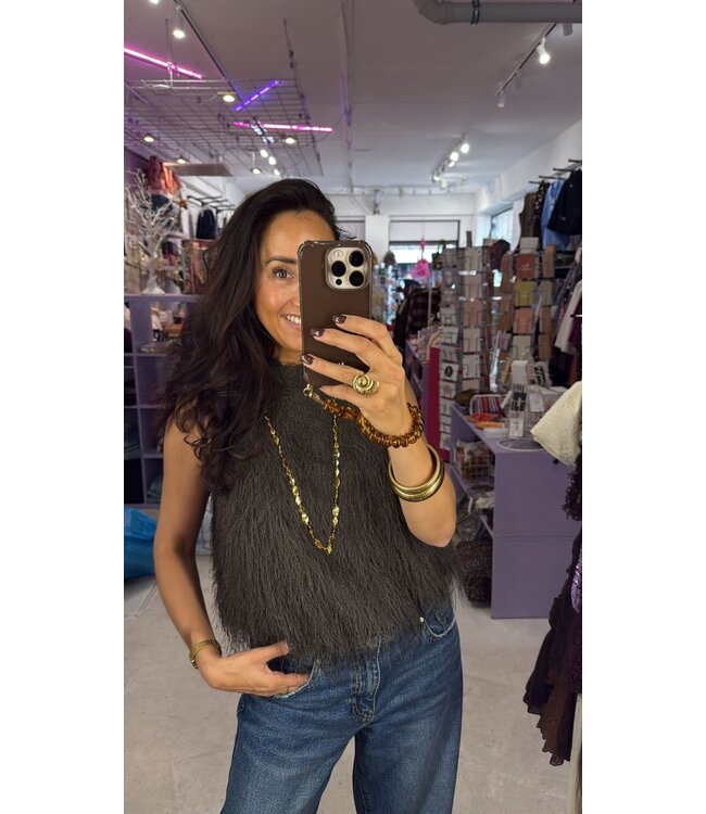 Furly Top - Brown