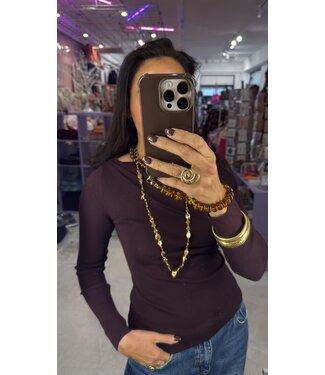 Jane Longsleeve - Aubergine