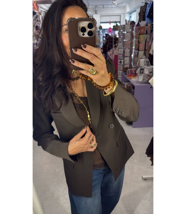 Silvi Blazer - Brown